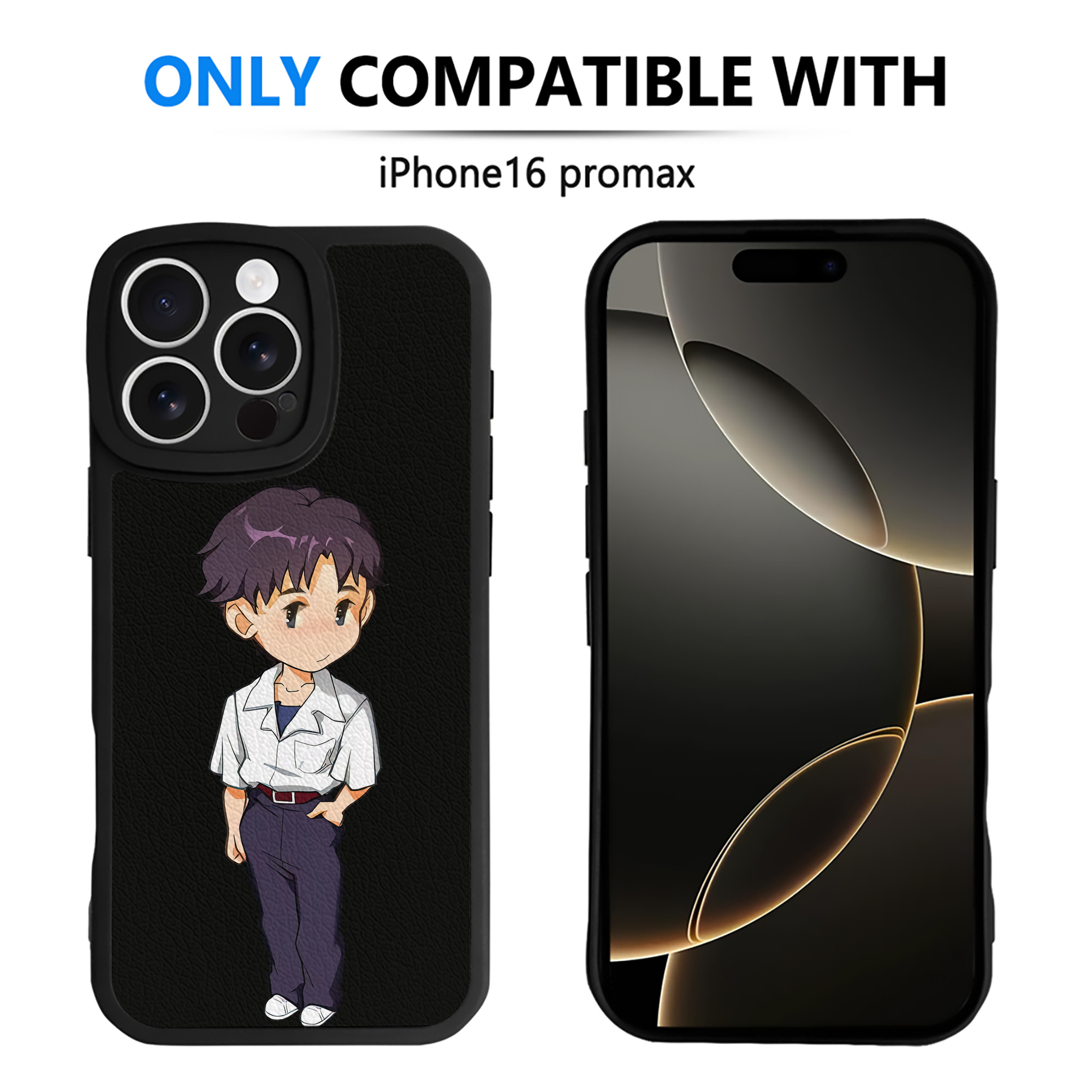 （画像用） EVA 新世紀エヴァンゲリオン 【iPhone 16シリーズ対応】シリコンスマホケース（レザー調） 材質：シリコン